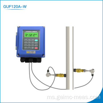 Penderia aliran air ultrasonik pengapit paip PVC RS485